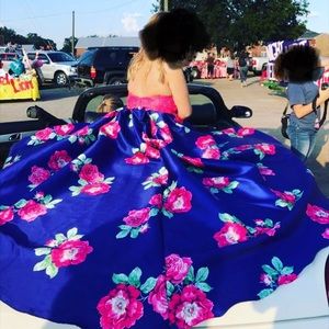 Beautiful floral prom dress